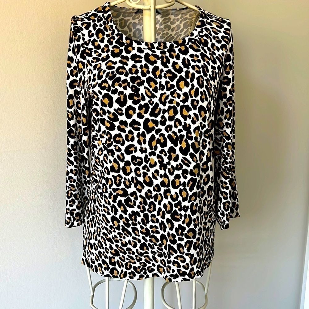 Kasper leopard top